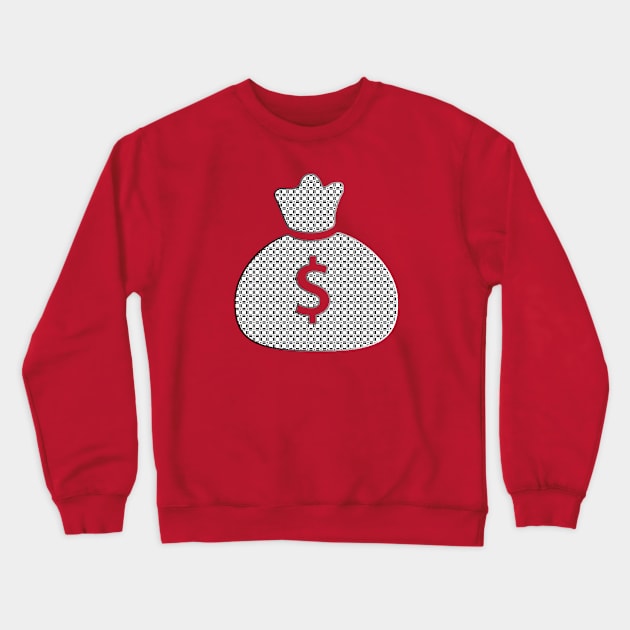 Money Bag Icon Crewneck Sweatshirt by RdaL-Design